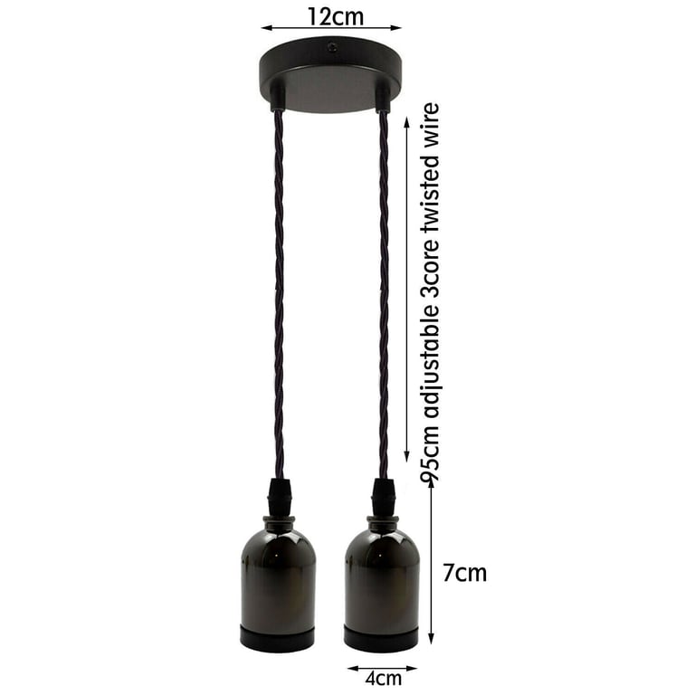 Modern E27 Cluster Ceiling Rose Pendant Light Fixture