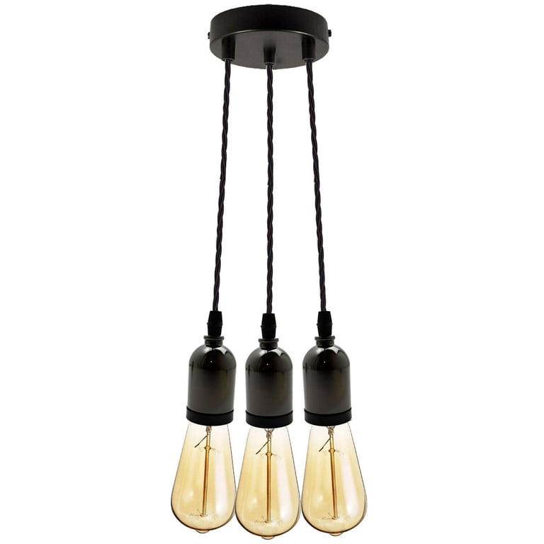 Modern E27 Cluster Ceiling Rose Pendant Light Fixture
