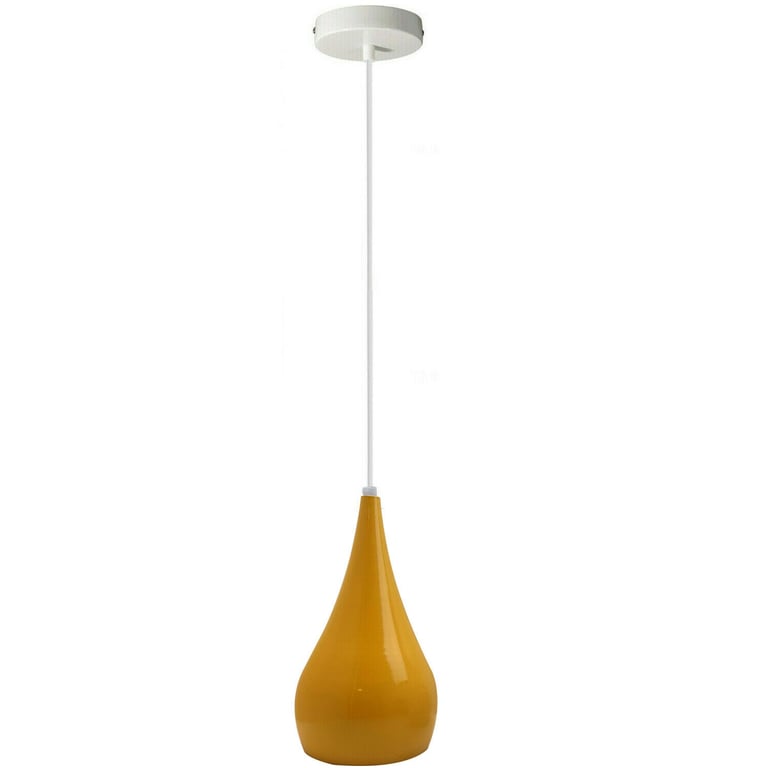 Vintage Teardrop Adjustable E27 Pendant Lighting - Retro Iron Home Decor Lamp Holder