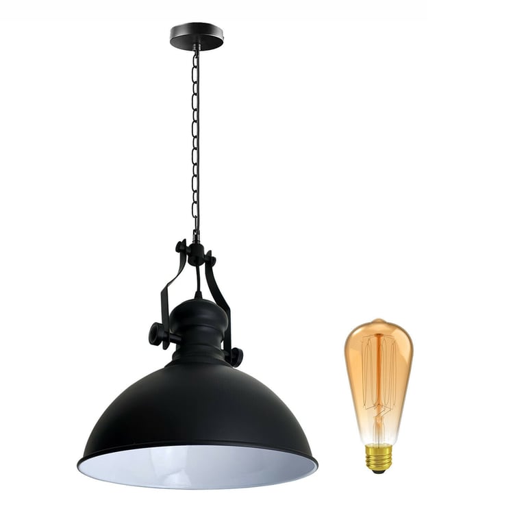 Industrial Vintage Style Metal Pendant Light Fixture