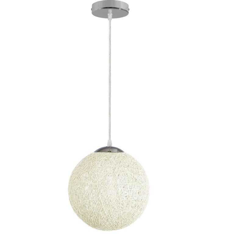 Modern Wicker Rattan Lampshade E27 Ceiling Pendant Light Decoration