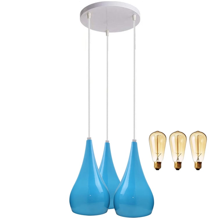 3 Head Cluster Pendant Light - Modern Ceiling Lamp for Home Decor