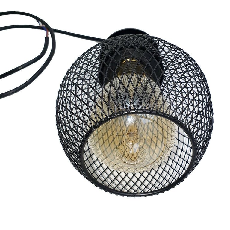 3Head Modern Vintage Industrial Retro Loft Cage Ceiling Lamp Shade Pendant Light