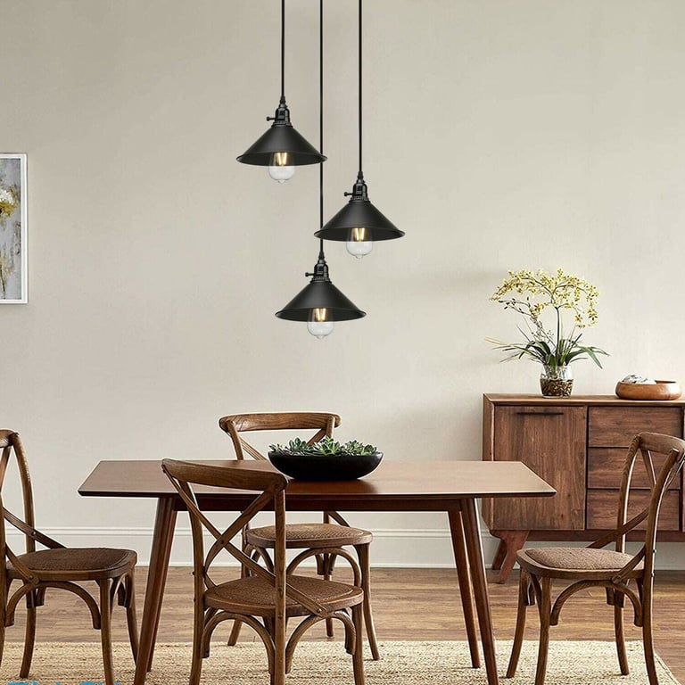 Vintage Industrial 3-Way Cluster Pendant Light - Warm Romantic Home Decor Lighting