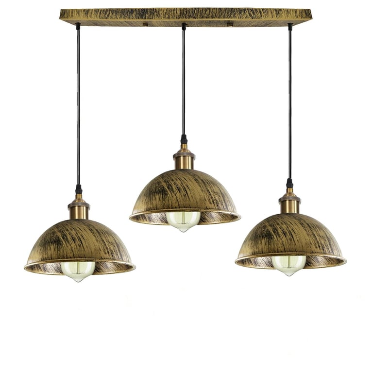 Dome Shape Hanging Light - E27 Lamp Base, Romantic Kitchen Island Lighting Fixture