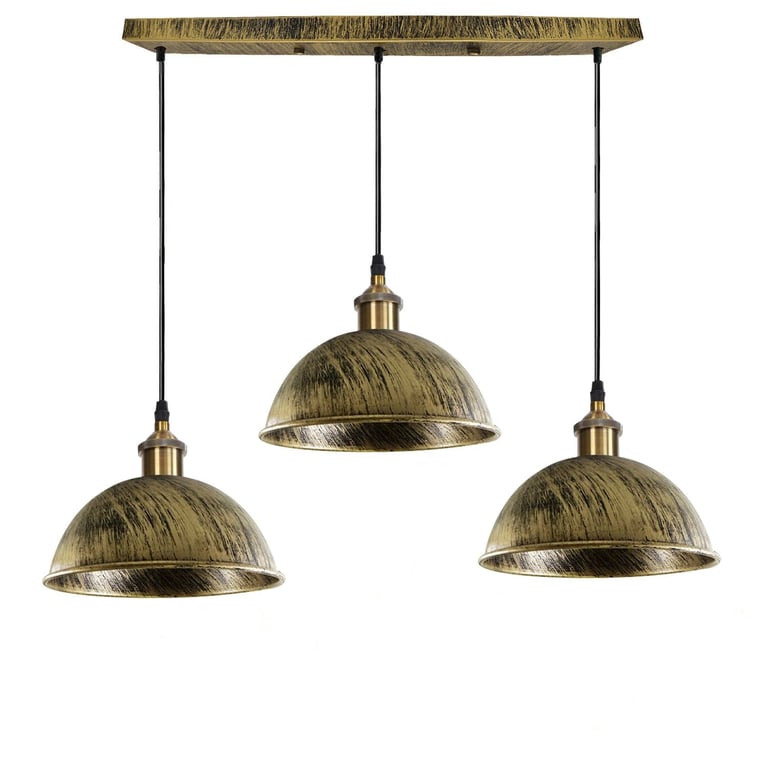 Dome Shape Hanging Light - Warm Ambiance Above Kitchen Island Lighting