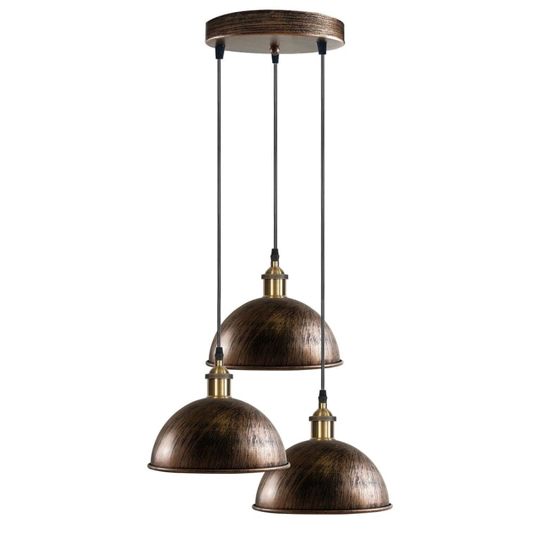 Dome Shape Hanging Light - Warm Ambiance Above Kitchen Island Lighting