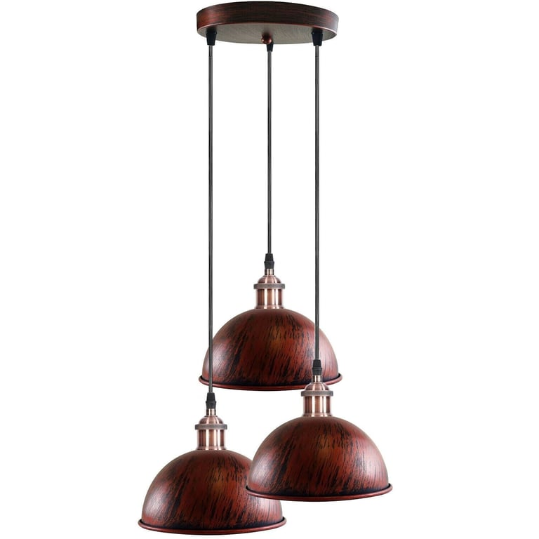 Dome Shape Hanging Light - Warm Ambiance Above Kitchen Island Lighting