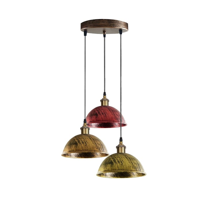 Dome Shape Hanging Light - Warm Ambiance Above Kitchen Island Lighting