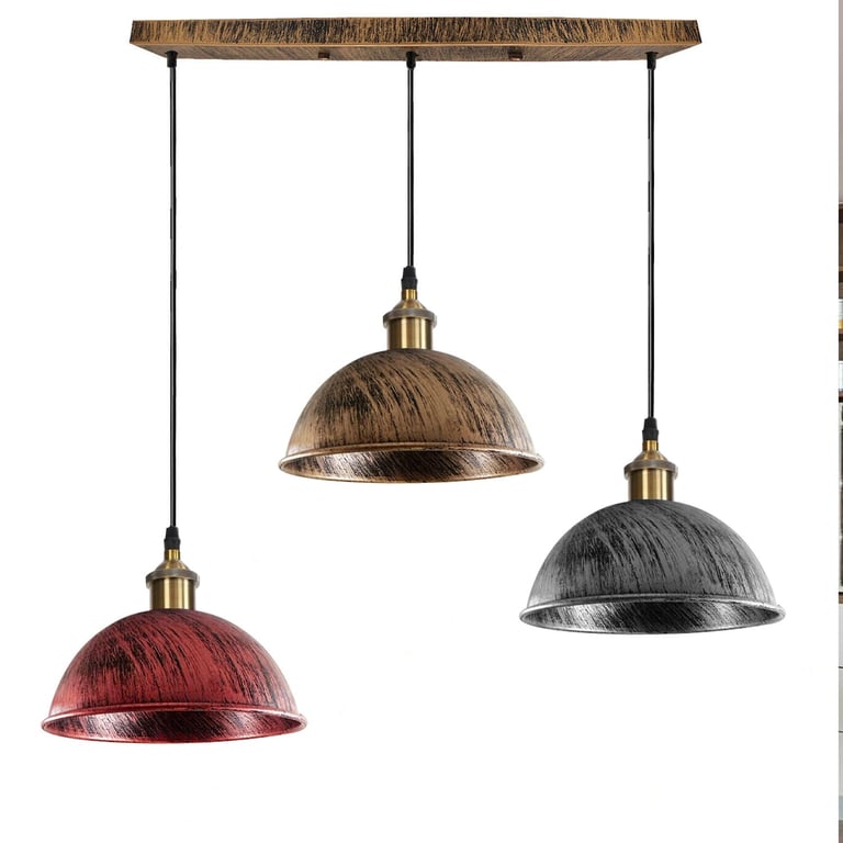 Dome Shape Hanging Light - Warm Ambiance Above Kitchen Island Lighting