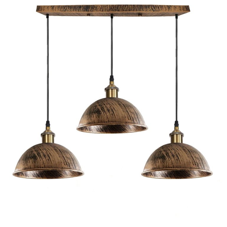 Dome Shape Hanging Light - Warm Ambiance Above Kitchen Island Lighting