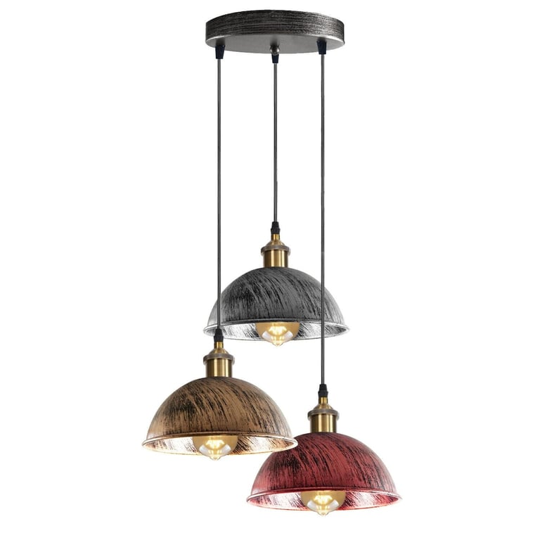 Dome Shape Hanging Light - Warm Ambiance Above Kitchen Island Lighting