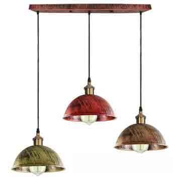 Dome Shape Hanging Light - Warm Ambiance Above Kitchen Island Lighting