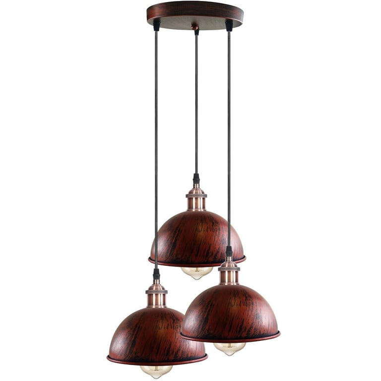Dome Shape Hanging Light - Warm Ambiance Above Kitchen Island Lighting