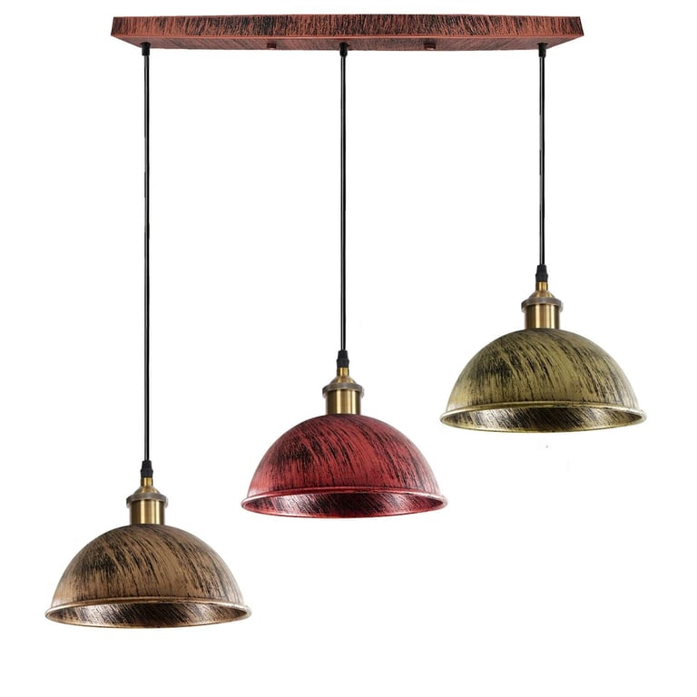 Dome Shape Hanging Light - Warm Ambiance Above Kitchen Island Lighting