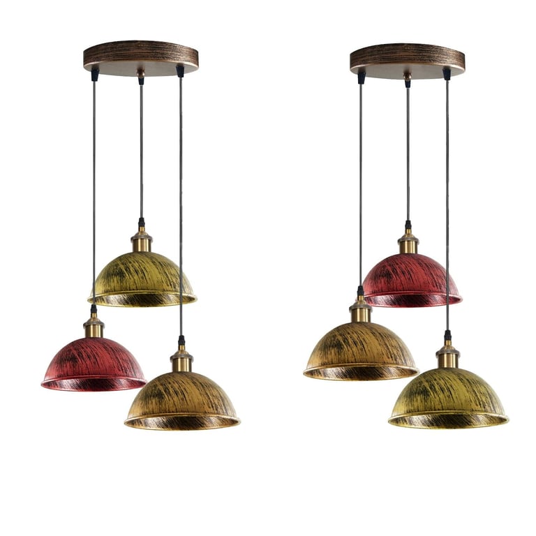 Dome Shape Hanging Light - Warm Ambiance Above Kitchen Island Lighting