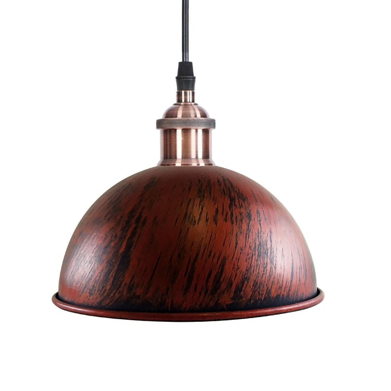 Dome Shape Hanging Light - Warm Ambiance Above Kitchen Island Lighting