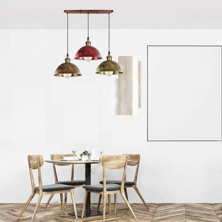 Dome Shape Hanging Light - Warm Ambiance Above Kitchen Island Lighting