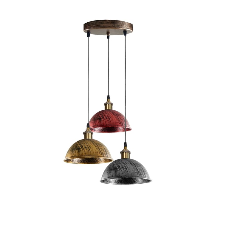 Dome Shape Hanging Light - Warm Ambiance Above Kitchen Island Lighting
