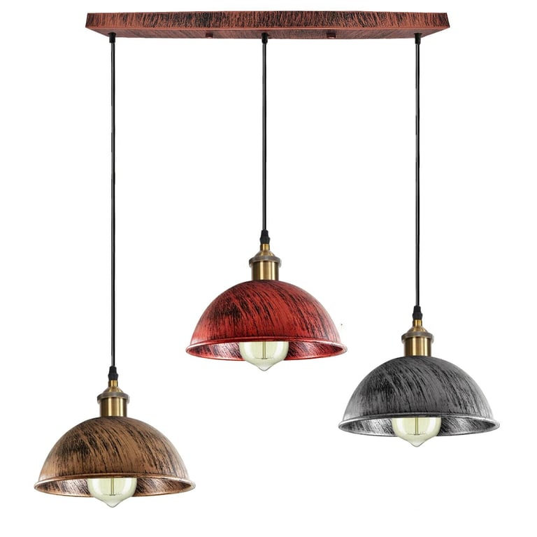 Dome Shape Hanging Light - Warm Atmosphere Home Decor Lighting for Kitchen Island E27 Base