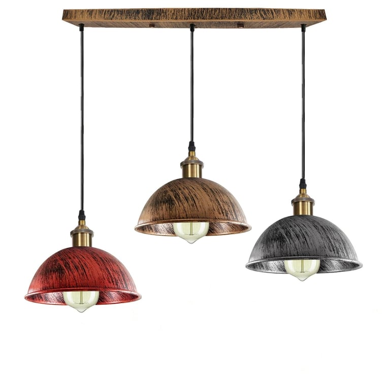 Dome Shape Hanging Light - Warm Atmosphere Home Decor Lighting for Kitchen Island E27 Base