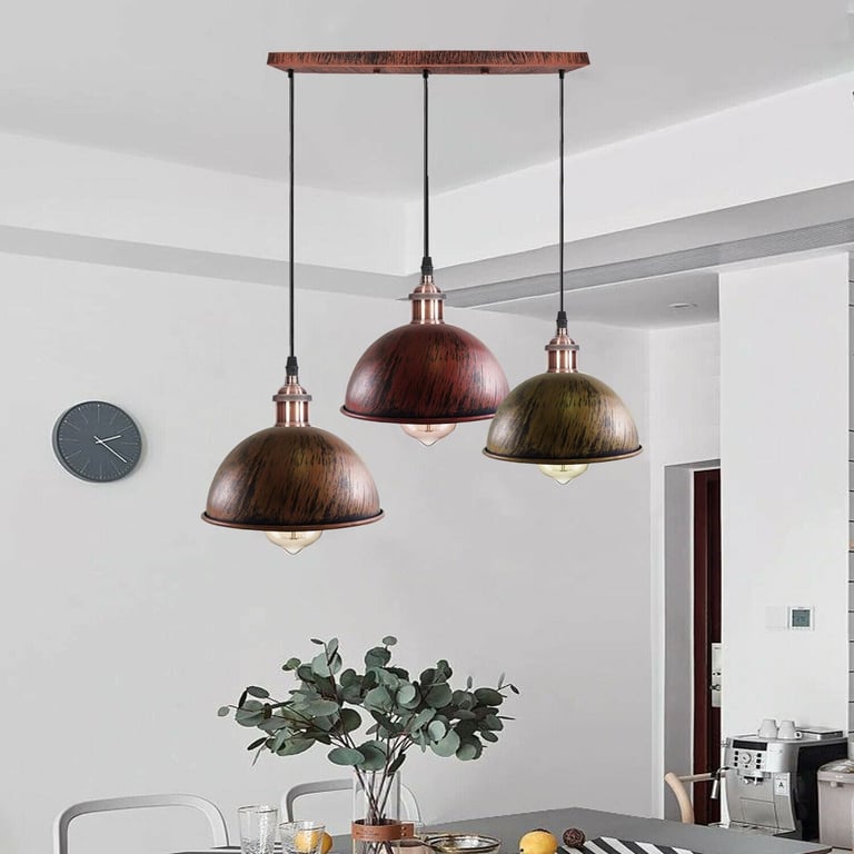 Dome Shape Hanging Light - Warm Atmosphere Home Decor Lighting for Kitchen Island E27 Base