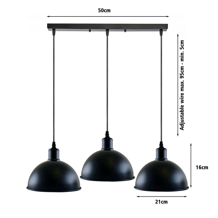 Vintage Industrial 3Head Ceiling Pendant Light - Warm Romantic Home Decor Lighting