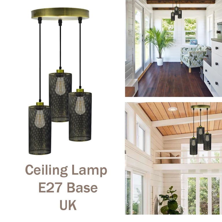 E27 Base Pendant Light - Warm Lighting Ambiance Decoration Fixture