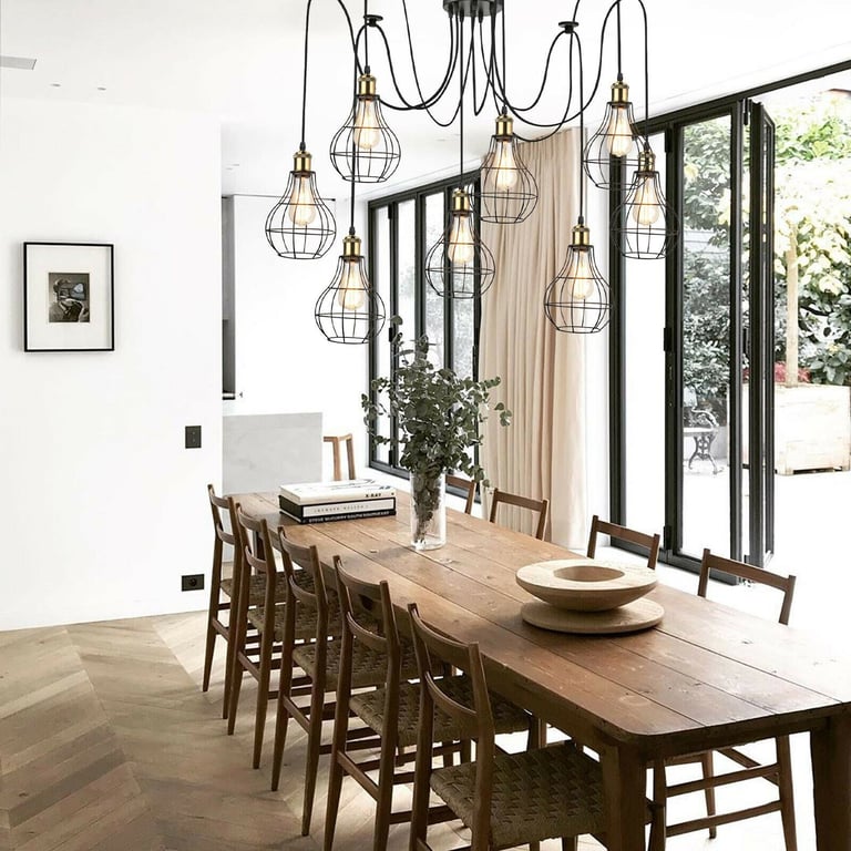 Waterproof Indoor Pendant Lights - IP65 Rated, E27 Bulb Compatible, 110-240v Voltage
