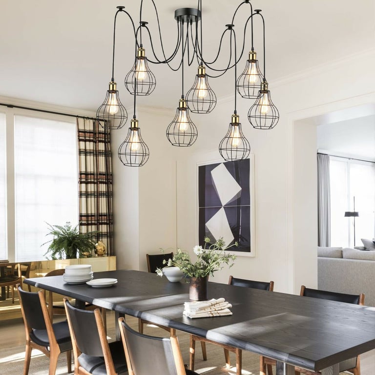 Waterproof Indoor Pendant Lights - IP65 Rated, E27 Bulb Compatible, 110-240v Voltage