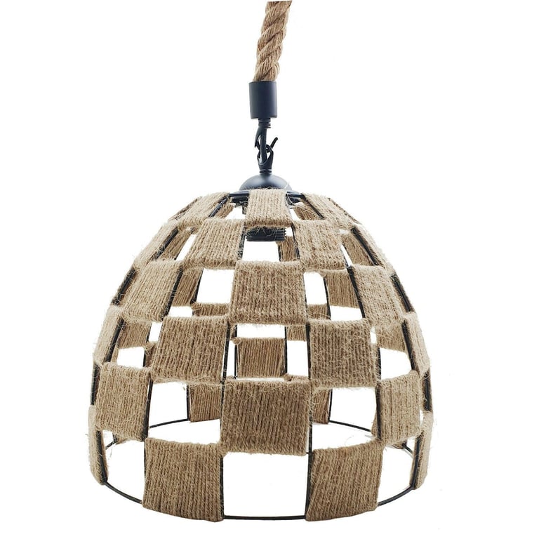 Industrial Hemp Rope 2-Core Pendant Light - Modern Dimmable Design