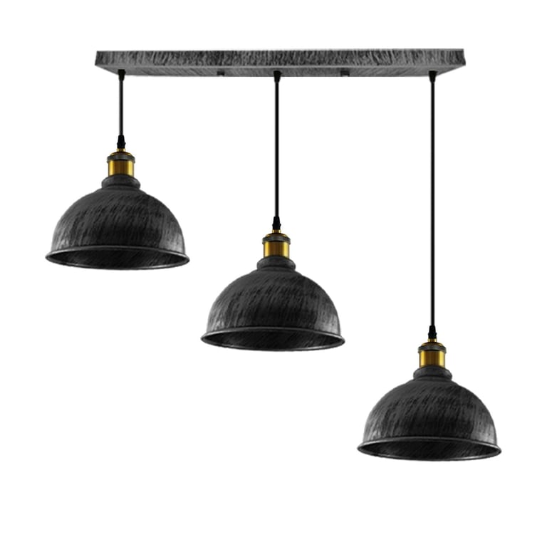 Vintage Industrial Brushed Copper Adjustable Pendant Light Chandelier - Warm Home Lighting Atmosphere