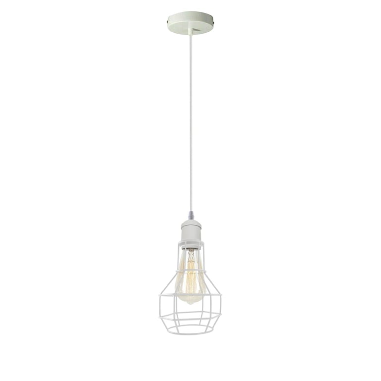 Modern Loft Vintage Industrial Retro Wire Cage Shade Pendant Light - E27 Lamp Base Home Decor Lighting