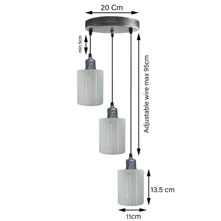Vintage Metal Hollow Pendant Light - E27 Base with Romantic Atmosphere Lighting Fixture