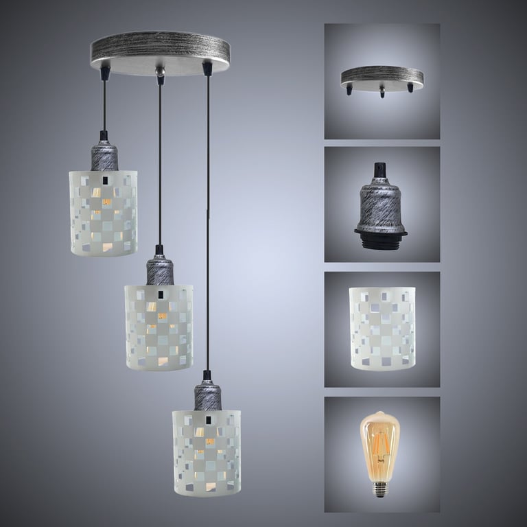 Vintage Metal Pendant Light - E27 Base for Warm Home Decor