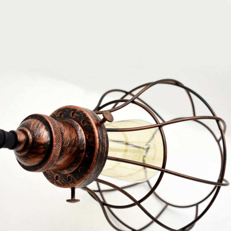 Vintage Industrial Metal Cage 3Way LED Ceiling Pendant Lamp