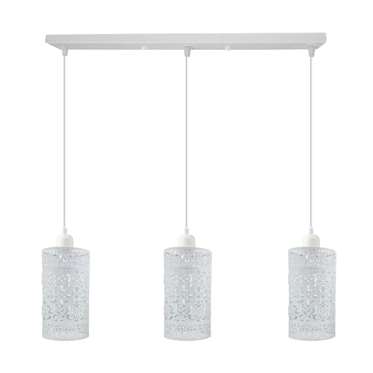 Industrial Vintage 3 Way Dimmable Pendant Light - Brushed Finish & Retro Style
