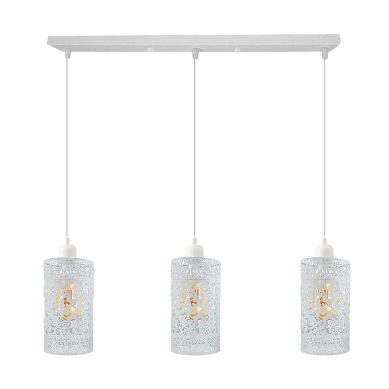 Industrial Vintage 3 Way Dimmable Pendant Light - Brushed Finish & Retro Style