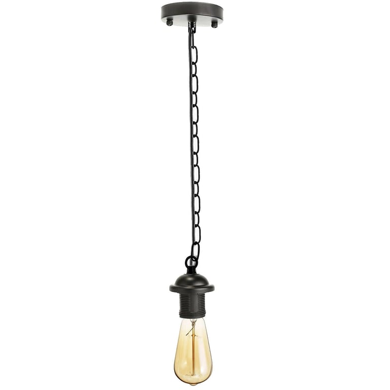 Retro Loft Chandelier Pendant Light Black Set - Create Warm Ambiance Home Decor Lighting