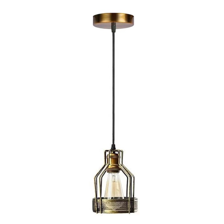 Brass Modern Ceiling Pendant Light with Vintage Charm and Industrial Style