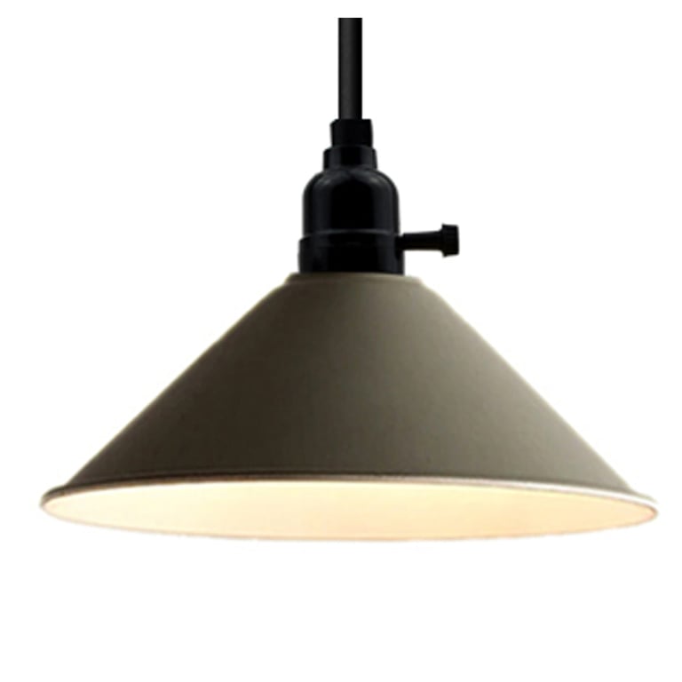 Vintage Grey Pendant Ceiling Light Chandelier - Industrial Style E27 Socket Lamp Shade