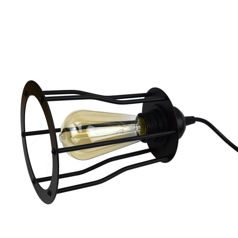 Vintage Ceiling Hanging Pendant Set Lamp Wire Cage 3165 - Industrial Style Light with Edison Screw Socket
