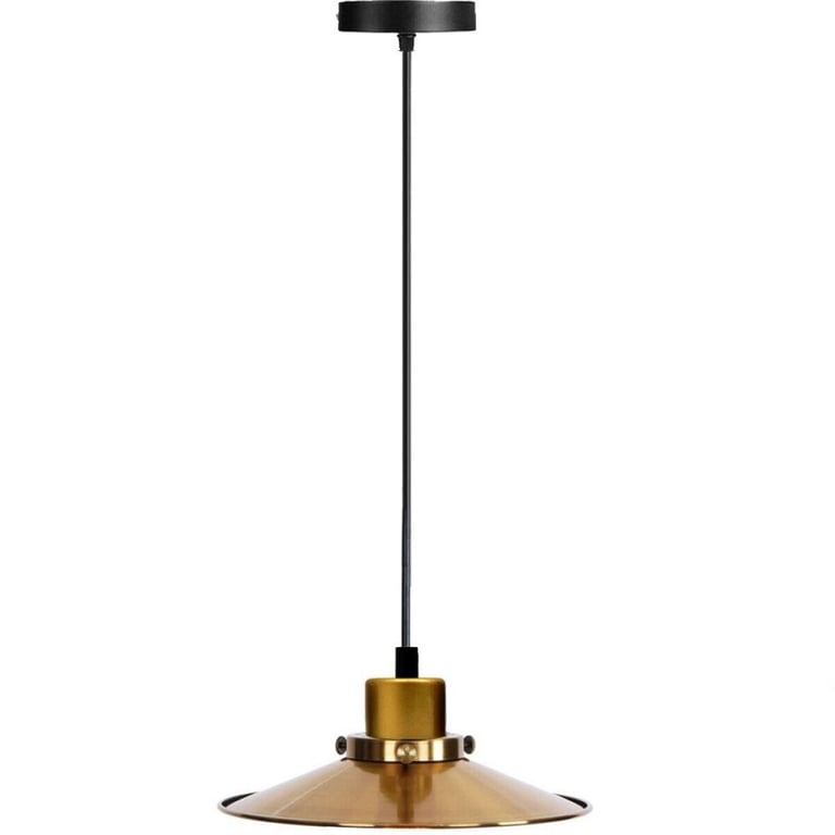 Black & Gold Pendant Lights For Kitchen Island - LED Sone E27 Socket Lighting