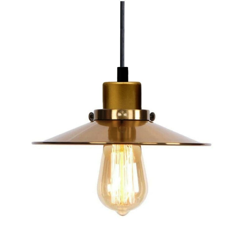 Black & Gold Pendant Lights For Kitchen Island - LED Sone E27 Socket Lighting