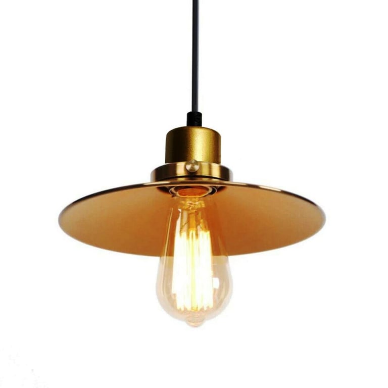 Black & Gold Pendant Lights For Kitchen Island - LED Sone E27 Socket Lighting