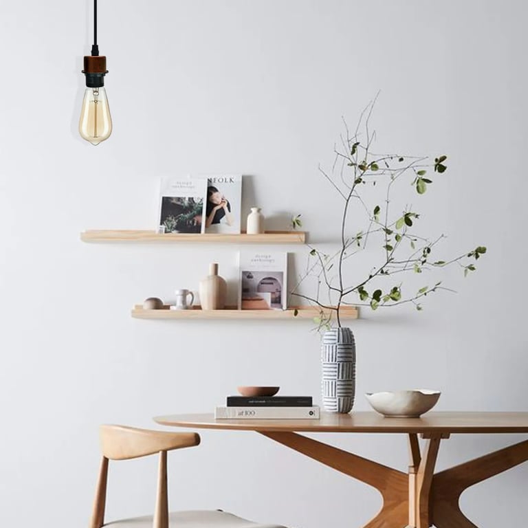 Rustic Red Vintage Retro Pendant Light E27 Dimmable Holder 10-Pack