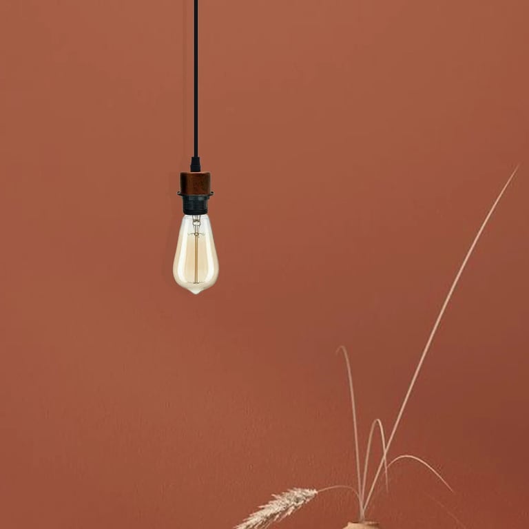 Rustic Red Vintage Retro Pendant Light E27 Dimmable Holder 10-Pack