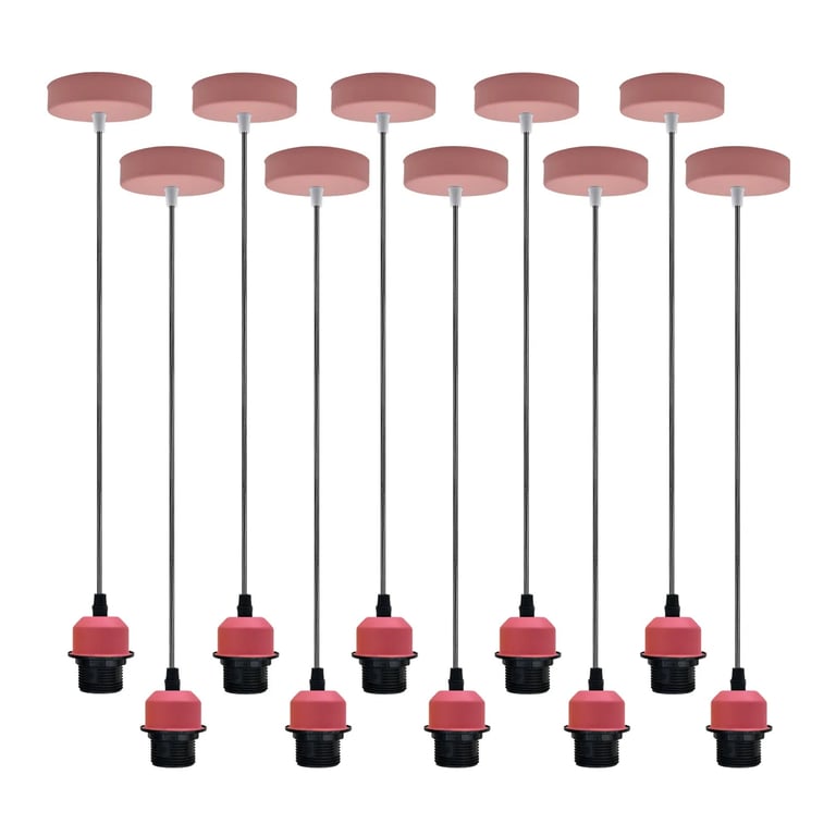 10 Pack Dimmable Vintage E27 Pendant Light Holder