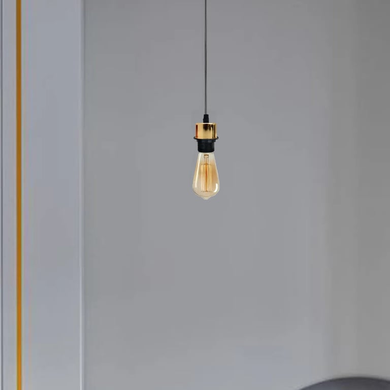10-Pack Vintage Pendant Light Holder with E27 Lamp Holder and 95cm Adjustable Cable - Dimmable Ceiling Lighting Kit