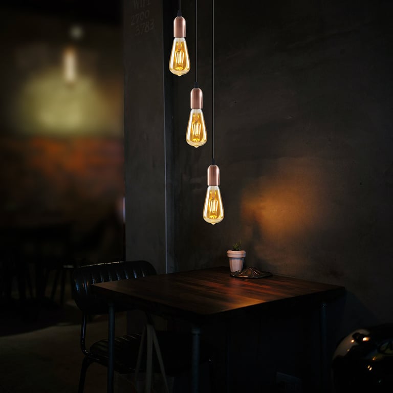 Vintage Industrial 1-9 Way Pendant Light Fitting E27 Compatible Adjustable Height Ceiling Lamp